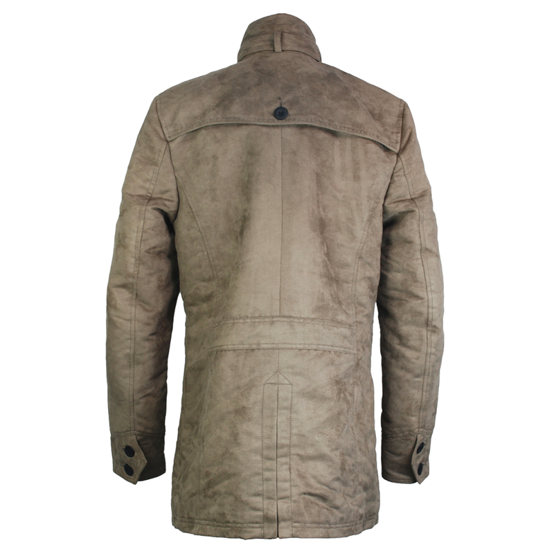 Windproof Waterpfoof custom light weight stylish leather jackets mens long coats for winter